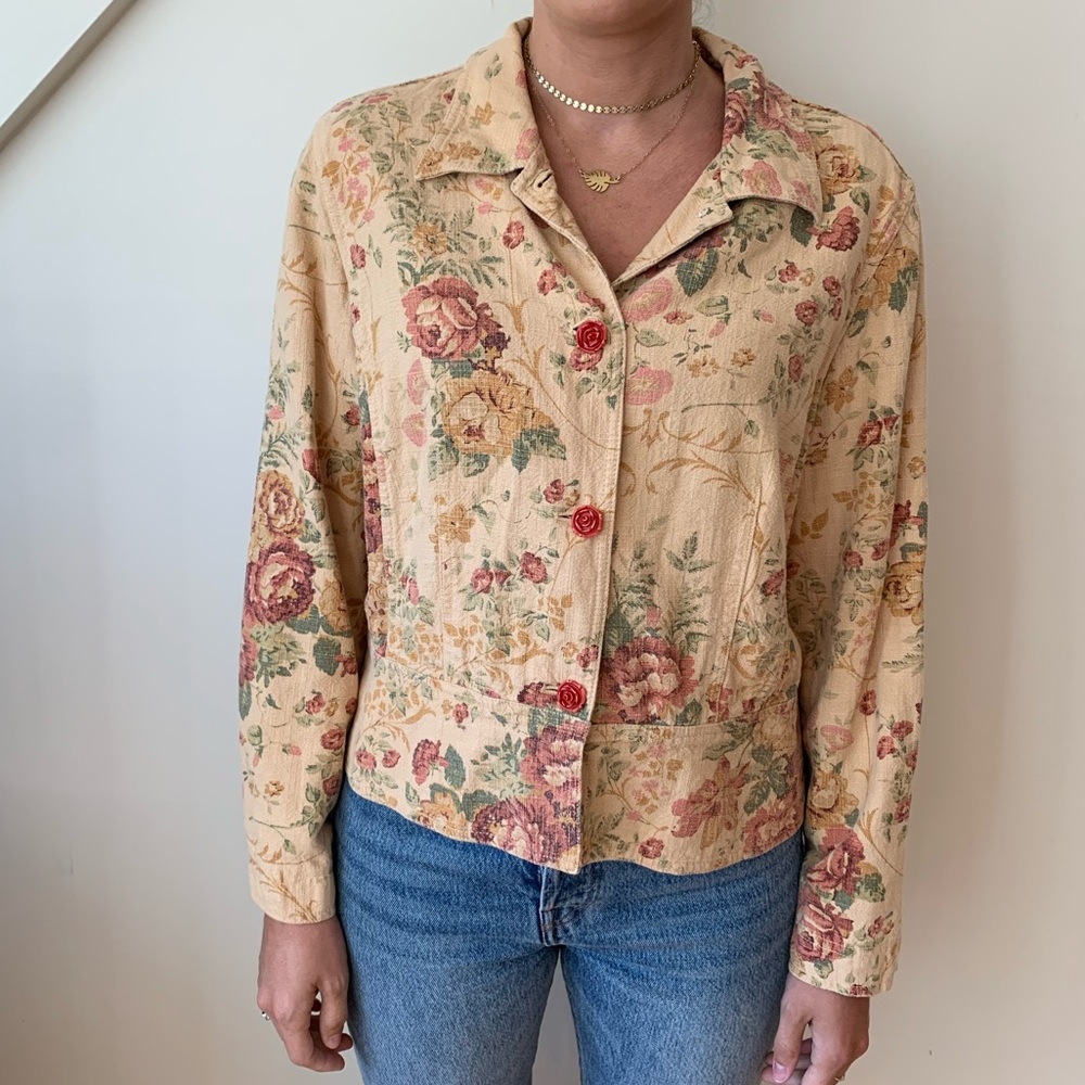 Coldwater Creek Rose Jacket
